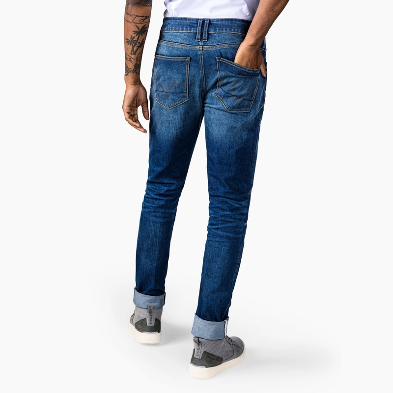 Motorcykeljeans Revit Carlin SK Extra Cropped, Blå