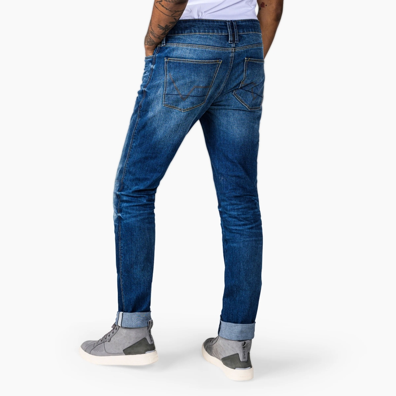 Motorcykeljeans Revit Carlin SK Extra Cropped, Blå