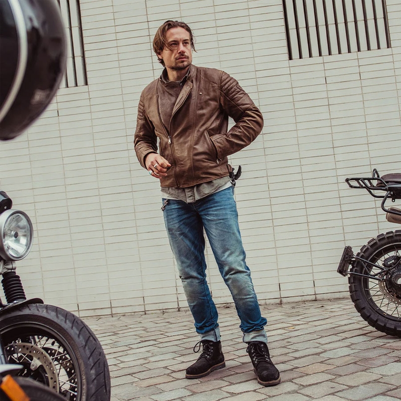Motorcykeljeans Revit Carlin SK Extra Cropped, Blå
