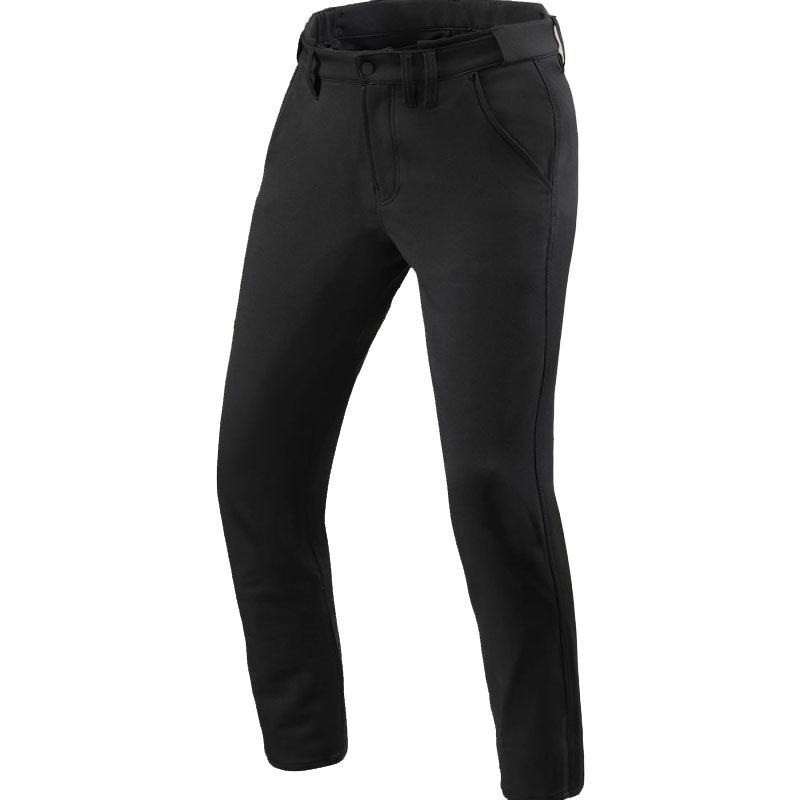Revit Chino Mason Slim ekstra cropped motorcykelbukser, sort