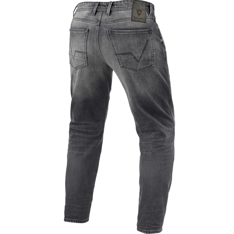 Revit Ortes TF Ekstra Cropped Motorcykeljeans, Vasket Grå