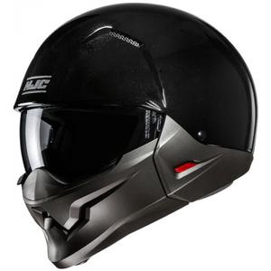 Åben hjelm med maske HJC i20N Solid metallic sort