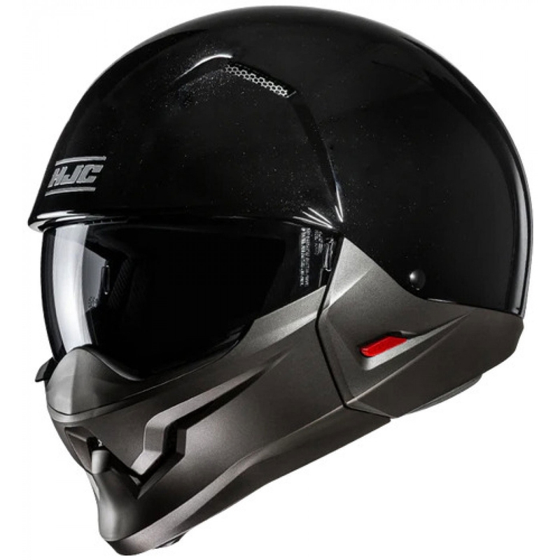 Åben hjelm med maske HJC i20N Solid metallic sort