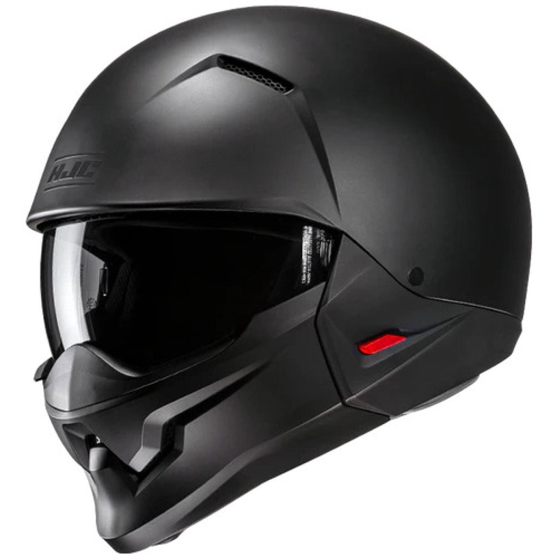Åben hjelm med maske HJC i20N Solid Semi Flat sort