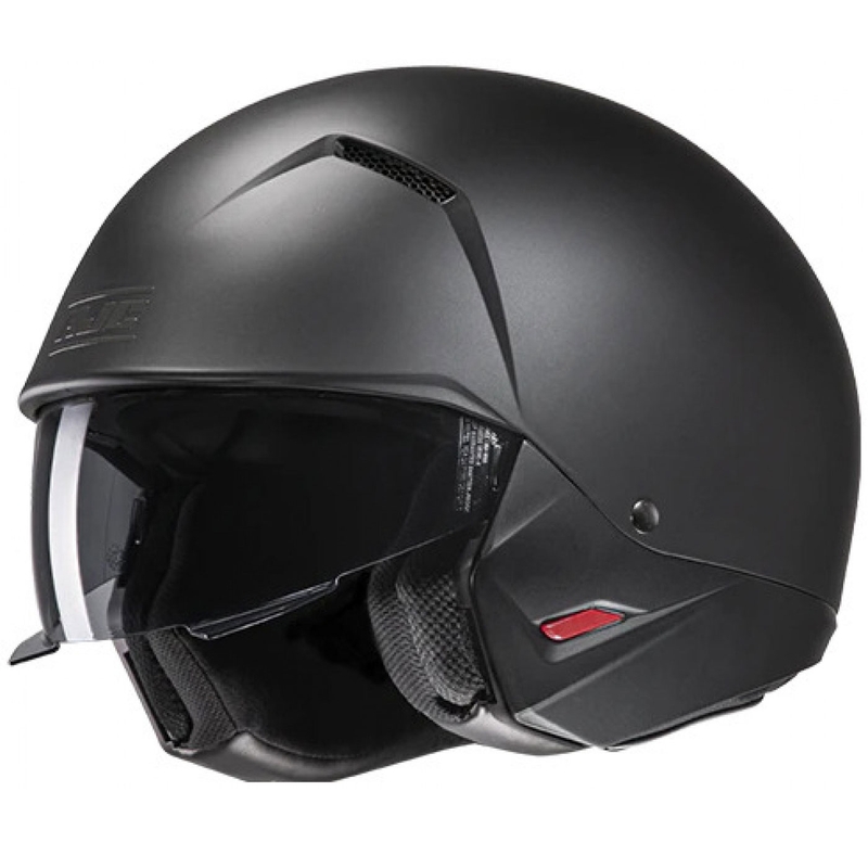 Åben hjelm med maske HJC i20N Solid Semi Flat sort