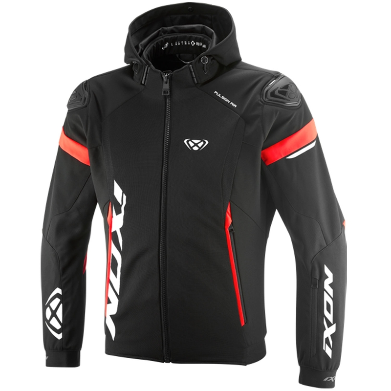 IXON Pulsion Air motorcykeljakke sort-hvid-rød