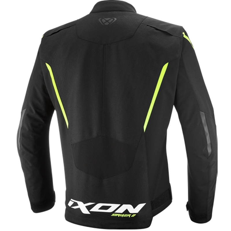 IXON Striker 2 motorcykeljakke sort-fluo gul