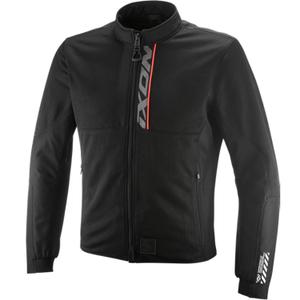 Motorcykeljakke IXON Ostro sort-fluo rød