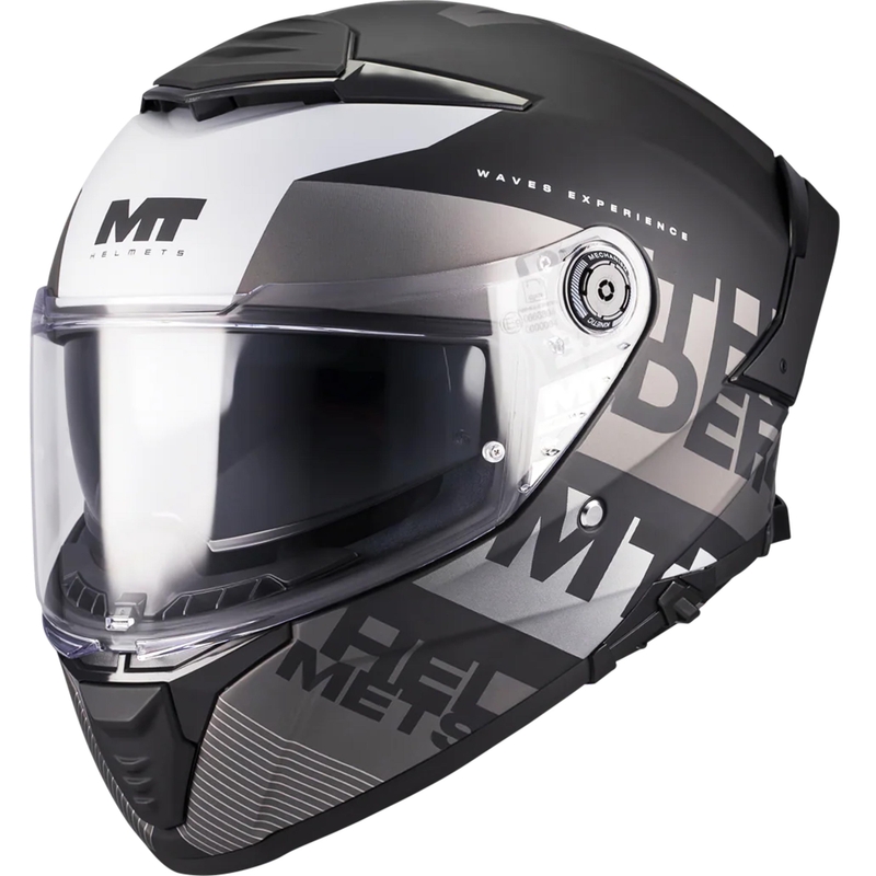 Integralhjelm MT Thunder 4 SV Waves B2 mat sort-grå