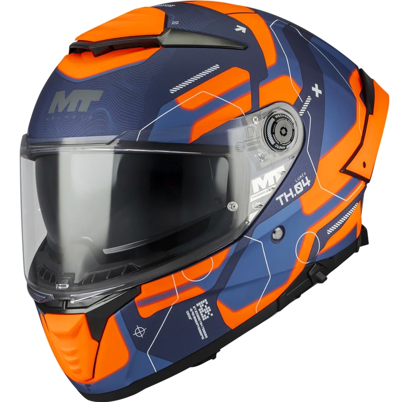 Integralhjelm MT Thunder 4 SV Lumex C24 blå-orange