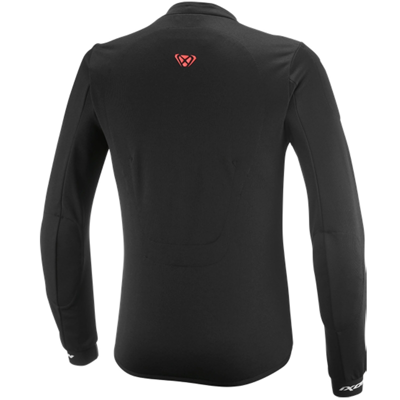 IXON Arma motorcykelsweatshirt sort-hvid-fluo rød