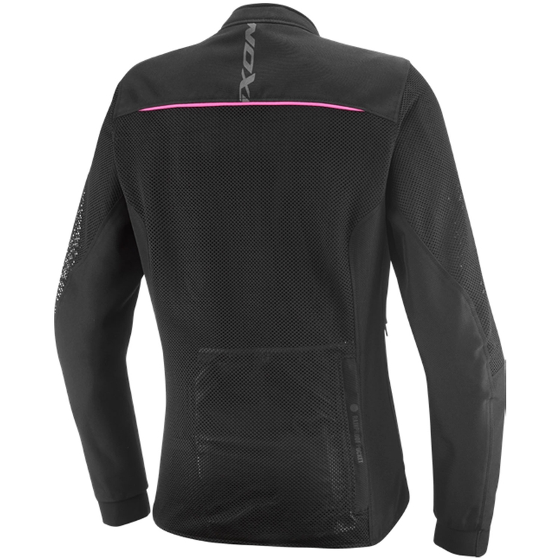 Dame motorcykeljakke IXON Ostro Lady sort-fluoro pink
