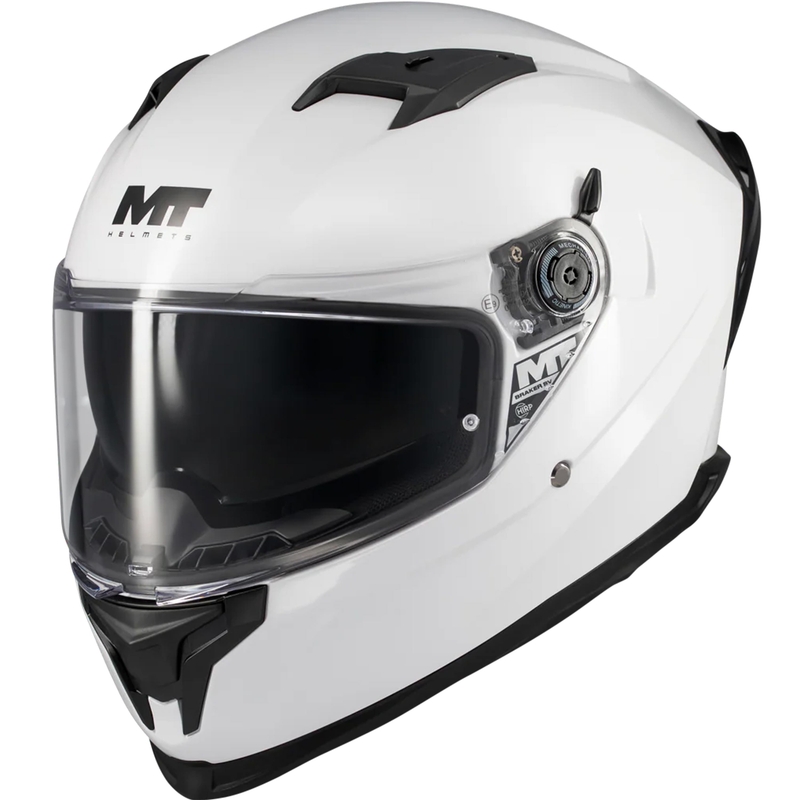 Full face motorcykelhjelm MT Braker SV Pure A0 hvid