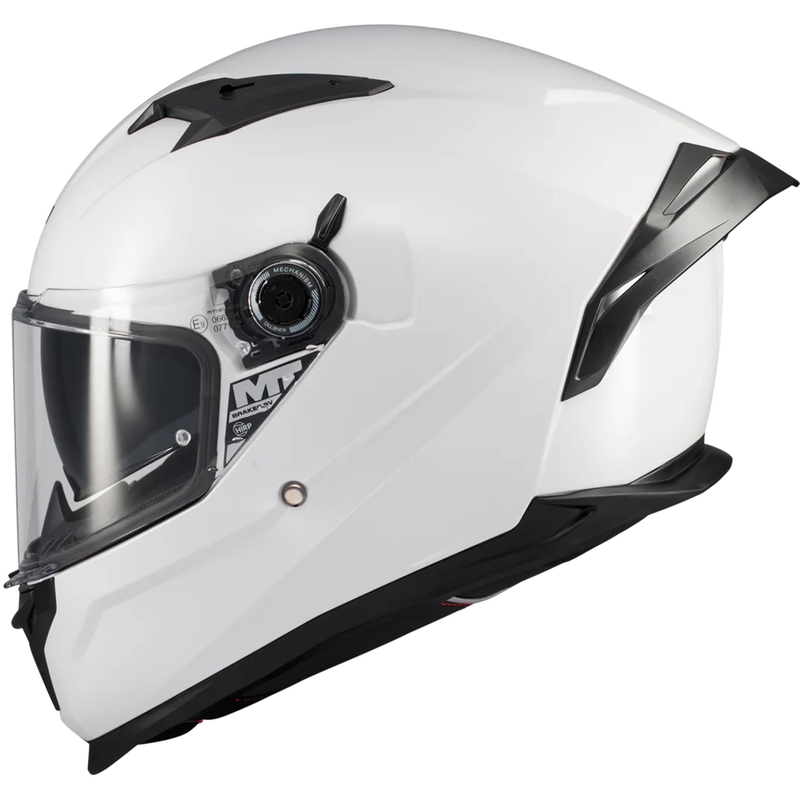 Full face motorcykelhjelm MT Braker SV Pure A0 hvid