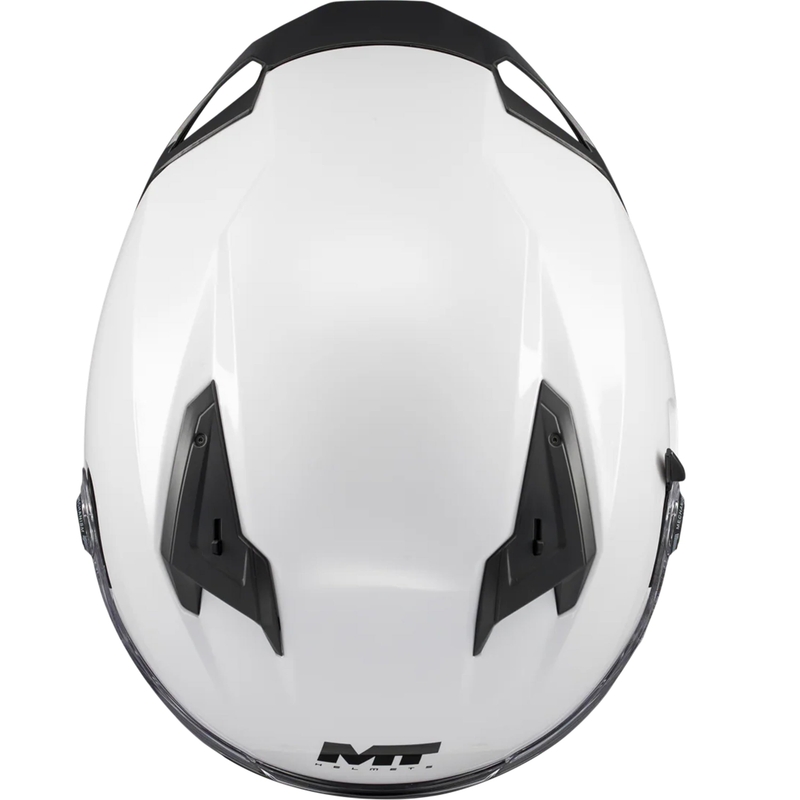 Full face motorcykelhjelm MT Braker SV Pure A0 hvid