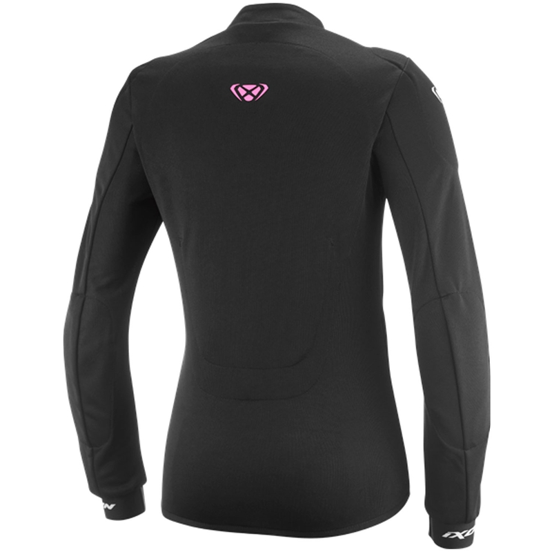 Dame motorcykelsweatshirt IXON Arma sort-hvid-fluo pink