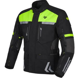 Motorcykeljakke RSA Storm sort-grå-fluogul