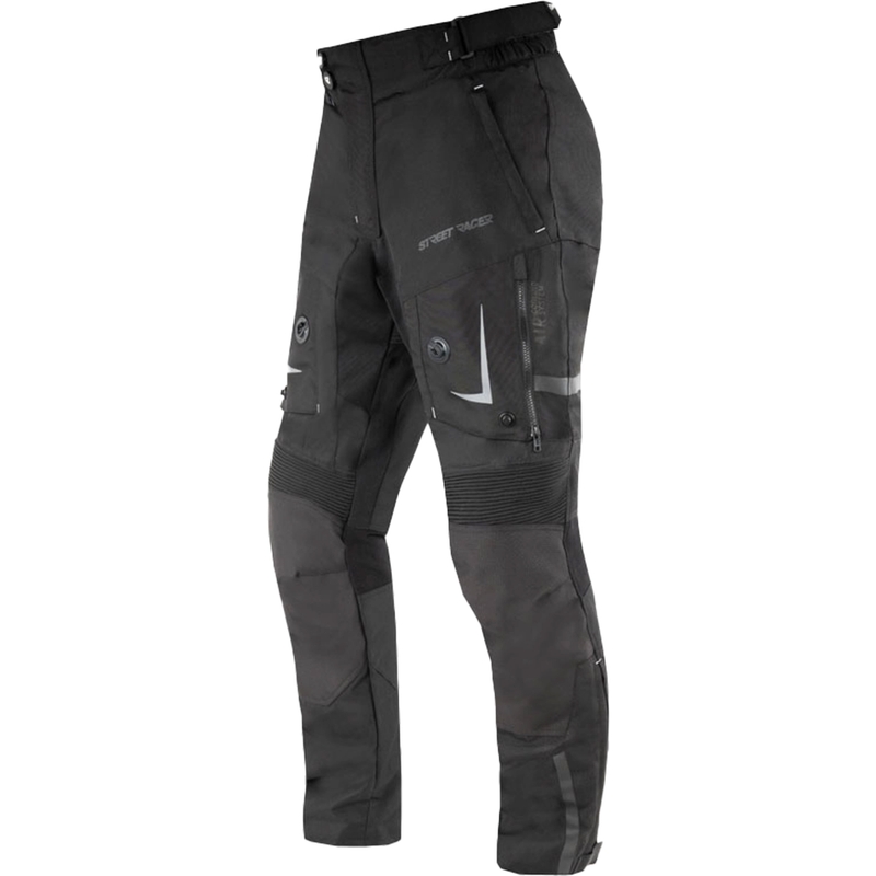 Street Racer All Season sorte motorcykelbukser