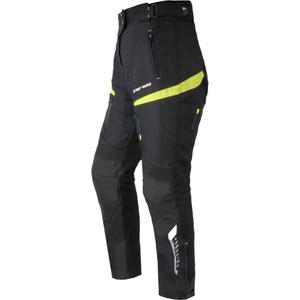 Street Racer Vix Black-Fluo Yellow motorcykelbukser til kvinder