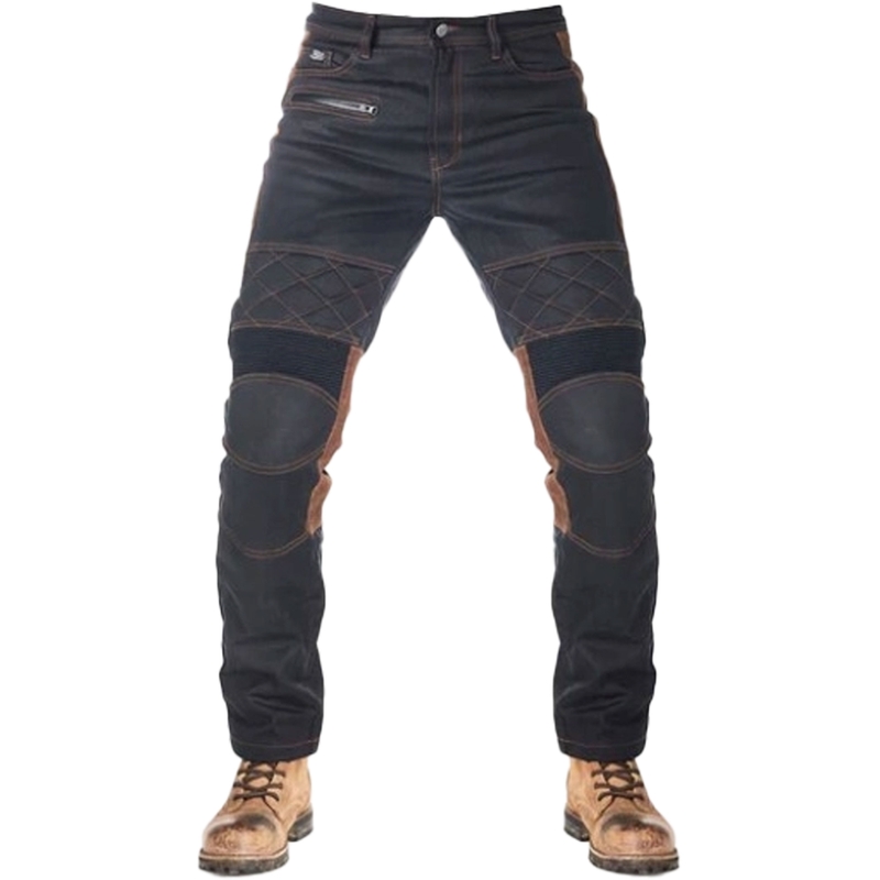 Motorcykelbukser Fuel Sergeant 2 Waxed Brown og Black