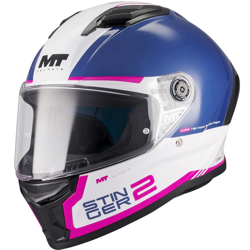 Integralhjelm MT Stinger 2 Core A8 blå-hvid-pink