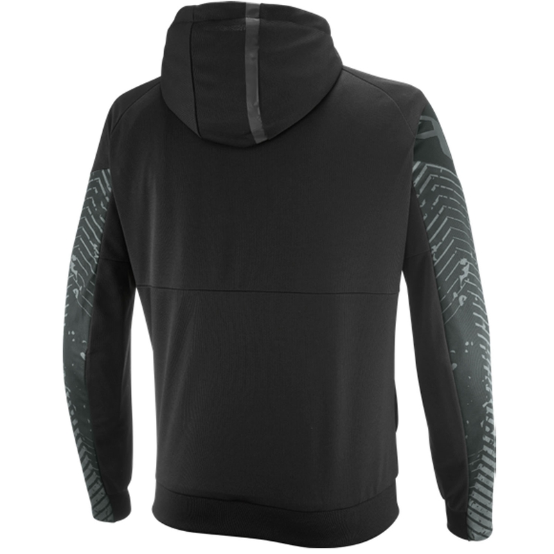IXON Touchdown Air motorcykelsweatshirt sort-fluo rød