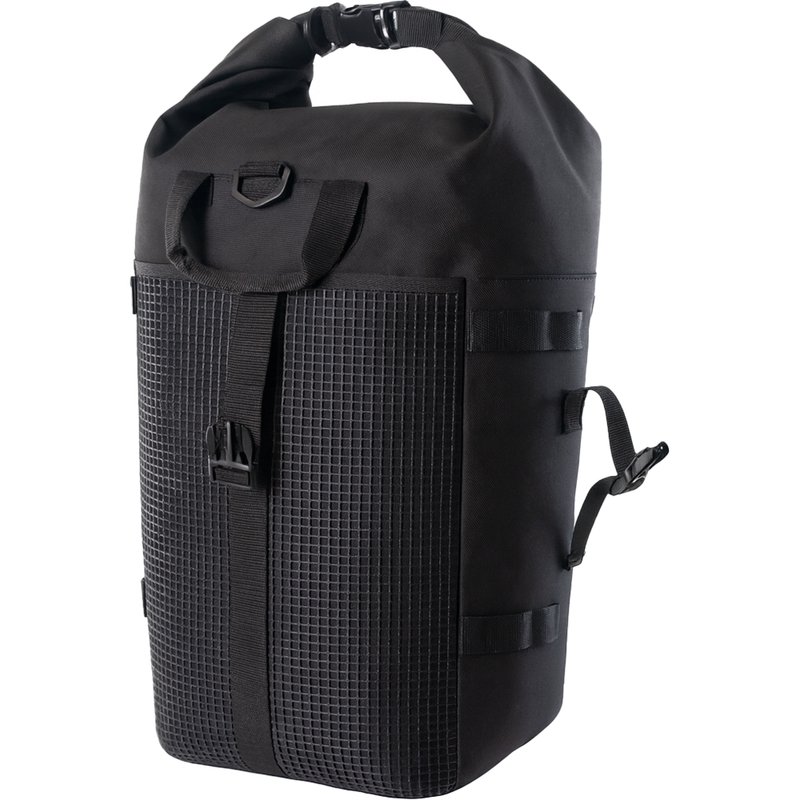 Vandtæt motorcykeltaske MotoZem DryBag sort 27,5 l