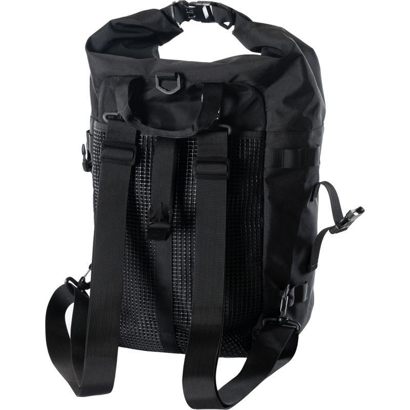 Vandtæt motorcykeltaske MotoZem DryBag sort 27,5 l
