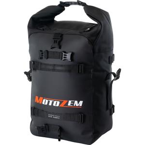 Vandtæt motorcykeltaske MotoZem DryBag sort 27,5 l
