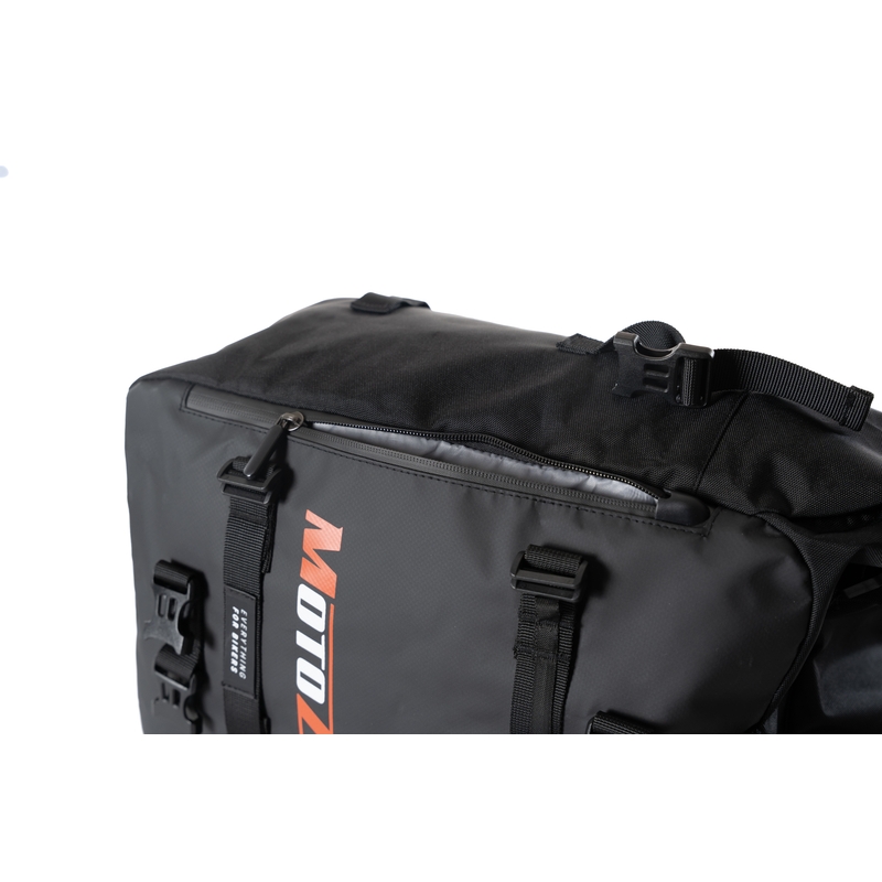 Vandtæt motorcykeltaske MotoZem DryBag sort 27,5 l
