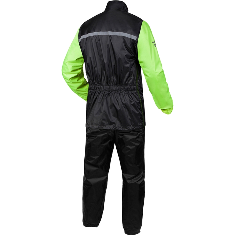 Rebelhorn Rain fluogul motorcykelregnjakke