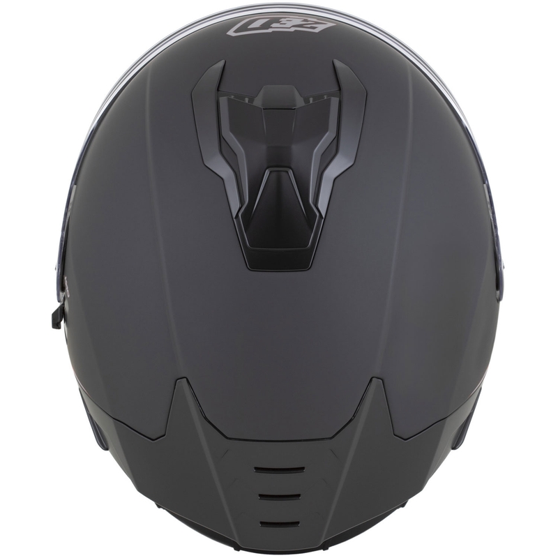 Fullface motorcykelhjelm ZED K40 mat sort-mørkegrå