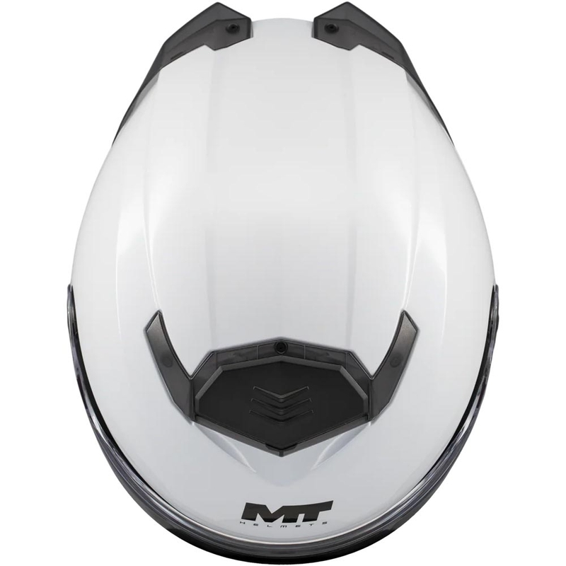 Flip-up motorcykelhjelm MT Atom 2 SV Pure A0 hvid