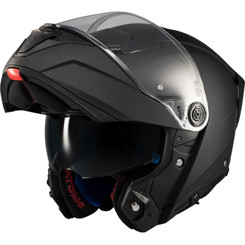 Flip-up motorcykelhjelm MT Atom 2 SV Pure A1 matsort