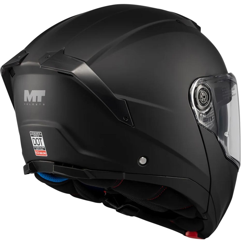 Flip-up motorcykelhjelm MT Atom 2 SV Pure A1 matsort