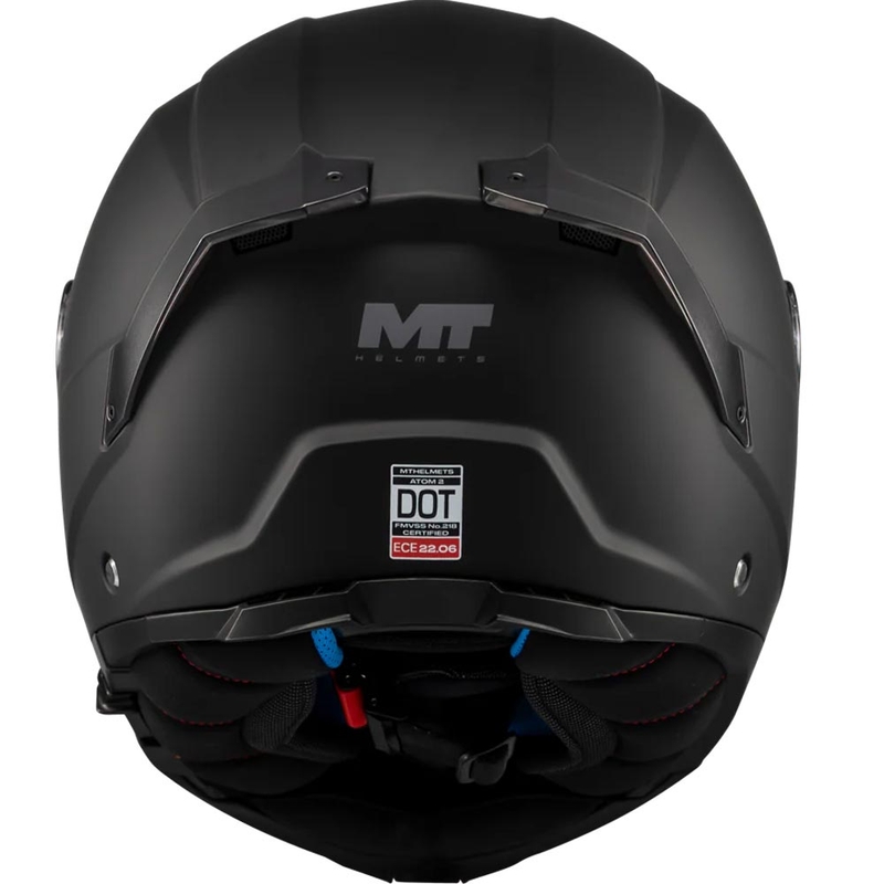 Flip-up motorcykelhjelm MT Atom 2 SV Pure A1 matsort
