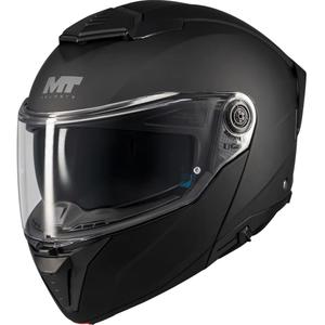 Flip-up motorcykelhjelm MT Atom 2 SV Pure A1 matsort