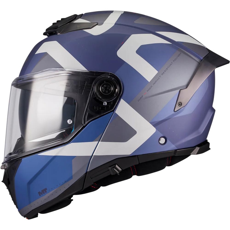 Flip-up motorcykelhjelm MT Atom 2 SV Dexter C2 mat blågrå