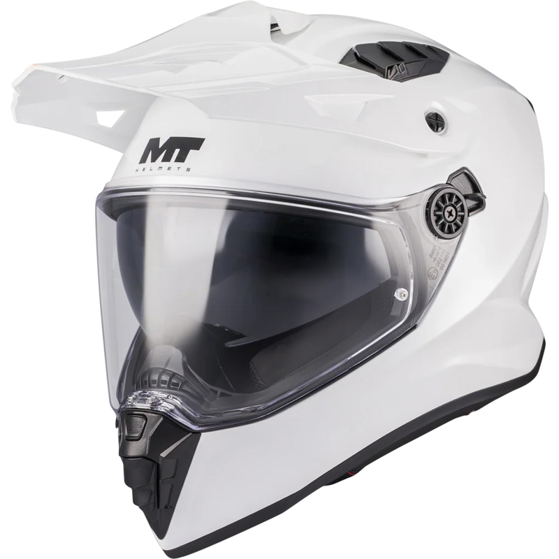Enduro motorcykelhjelm MT Track SV Pure A0 hvid