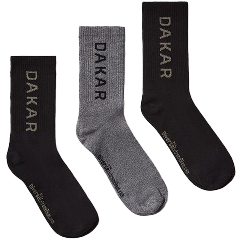 Dakar Athlan sokkesæt sort-grå