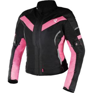 Dame motorcykeljakke Street Racer Betty II Air sort-pink
