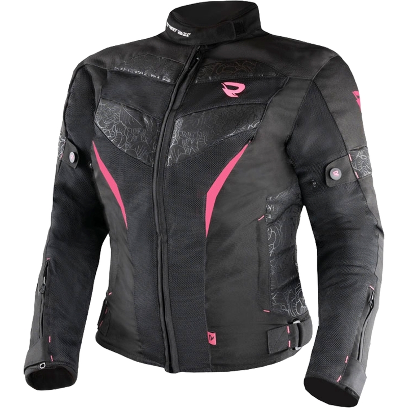 Street Racer Rose Air motorcykeljakke til kvinder i sort og pink