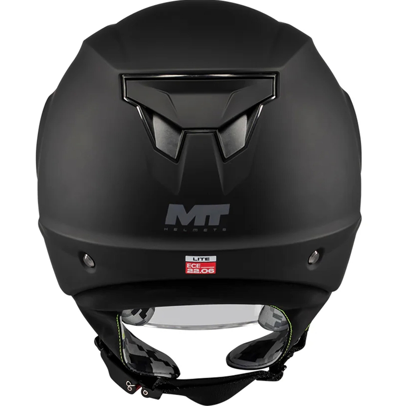 Børne åben motorcykelhjelm MT Lite Pure A1 matsort