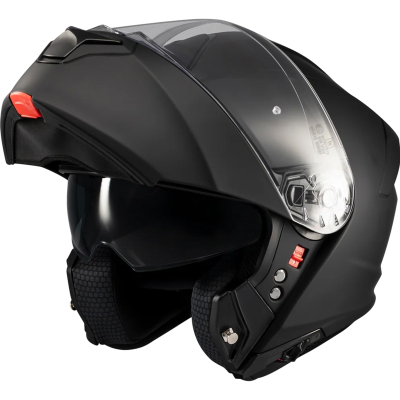 Flip-up motorcykelhjelm MT Genesis SV Pure A1 matsort