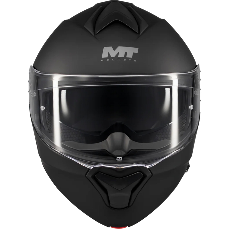 Flip-up motorcykelhjelm MT Genesis SV Pure A1 matsort