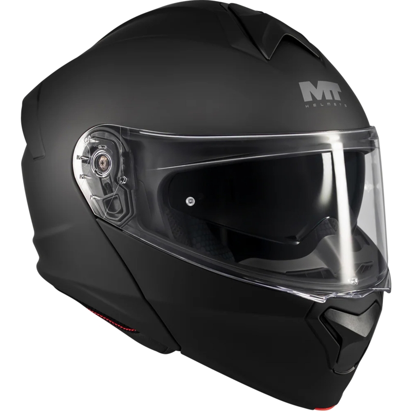 Flip-up motorcykelhjelm MT Genesis SV Pure A1 matsort