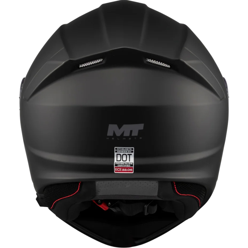 Flip-up motorcykelhjelm MT Genesis SV Pure A1 matsort