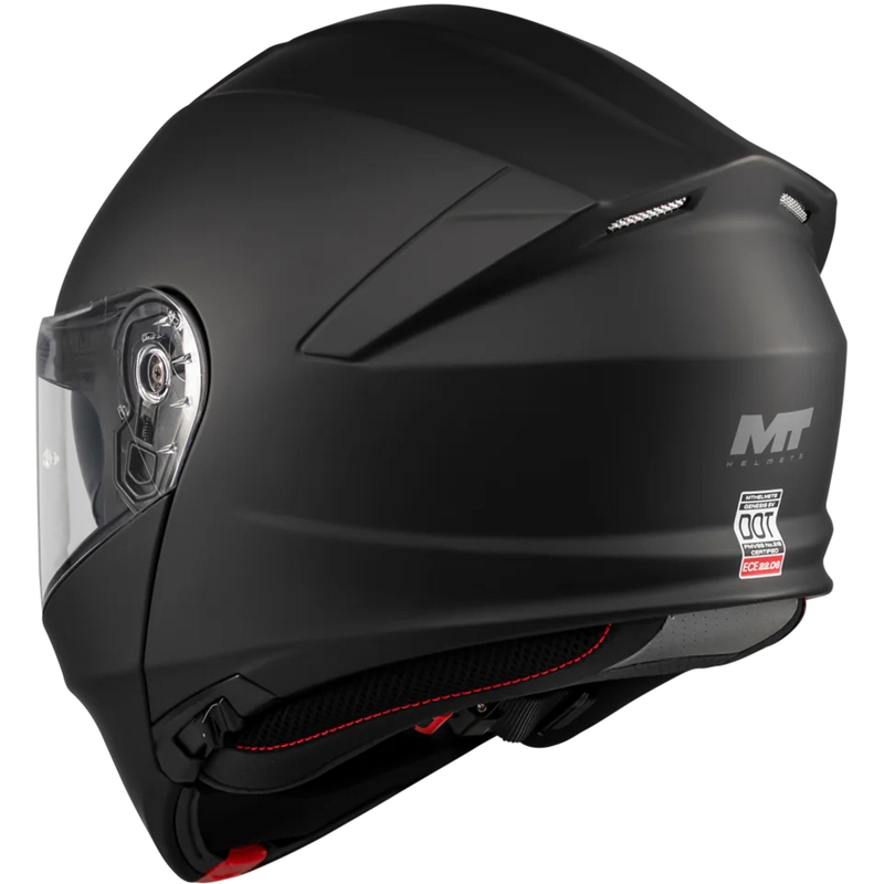 Flip-up motorcykelhjelm MT Genesis SV Pure A1 matsort