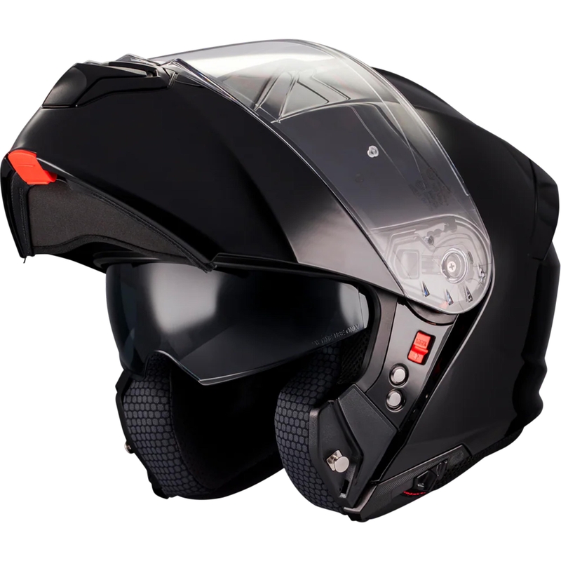 Flip-up motorcykelhjelm MT Genesis SV Pure A1 sort