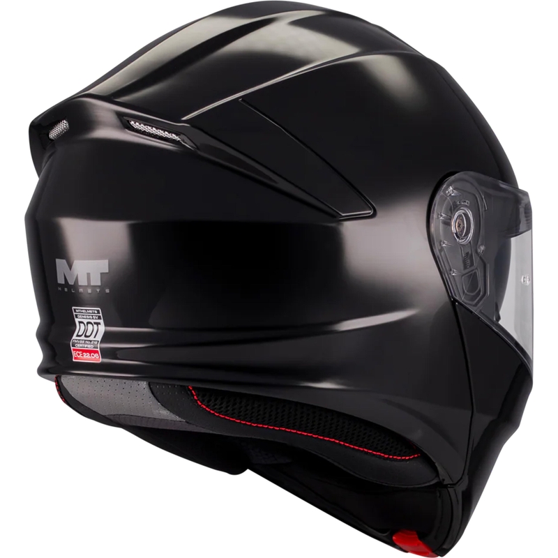 Flip-up motorcykelhjelm MT Genesis SV Pure A1 sort